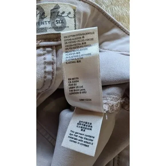 WE THE FREE Just Float On Super Flare Raw Hem High Waist Size 26 Jeans - Picture 5 of 8